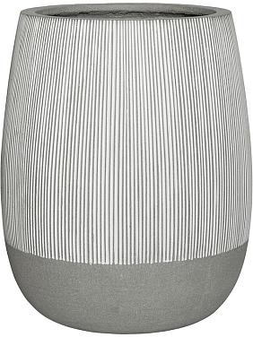 Кашпо Ridged perry l, white stripe Кашпо Ridged perry l, white stripe