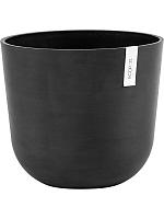 Кашпо Ecopots oslo 35 dark grey D35 H31 см