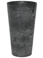 Кашпо Artstone claire vase black D28 H49 см