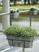 Кашпо Artstone ella balcony grey L55 W17 H17 см