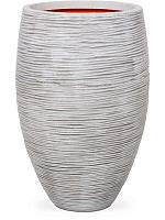 Кашпо Capi nature rib nl vase elegance deluxe ivory D56 H85 см Кашпо Capi nature rib nl vase elegance deluxe ivory D56 H85 см