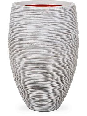 Кашпо Capi nature rib nl vase elegance deluxe ivory Кашпо Capi nature rib nl vase elegance deluxe ivory