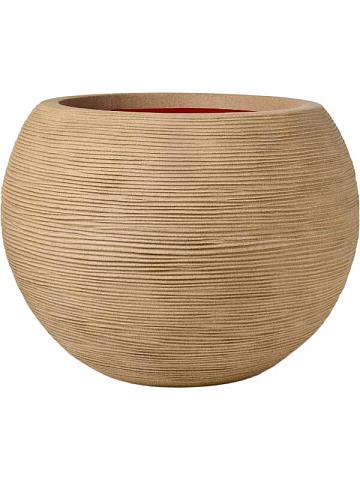 Кашпо Capi nature rib nl vase ball beige Кашпо Capi nature rib nl vase ball beige