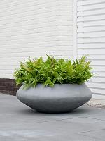 Кашпо Fiberstone tara m grey D60 H22 см