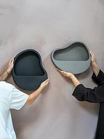 Кашпо настенное Wallhanger organic #3 clay L40 W35 H8 см