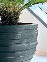 Кашпо Baq polystone coated junar couple smoke D90 H72 см