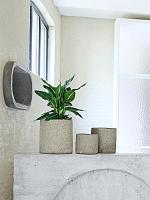 Кашпо Cicle large orchidpot light grey D18 H18 см