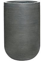 Кашпо Ridged horizontally cody m dark grey D35 H55 см