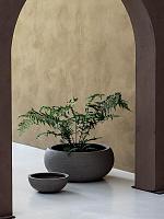 Кашпо Terreno low balloon clay D73 H33 см