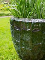 Кашпо Cascara pot holly green (набор 2 шт) D54 H49 см Кашпо Cascara pot holly green (набор 2 шт) D54 H49 см