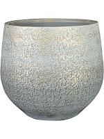 Кашпо Noor pot metallic grey D27 H25 см