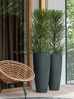 Кашпо Refined dax xl volcano black D46.5 H99 см