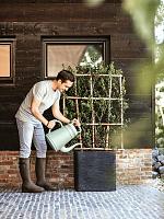 Кашпо Capi nature rib nl planter square black L50 W50 H50 см Кашпо Capi nature rib nl planter square black L50 W50 H50 см