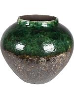 Кашпо Lindy jar green black D45 H38 см