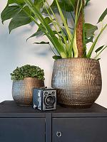 Кашпо Ryan pot shiny gold D42 H38 см