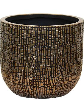 Кашпо Capi nature skin planter ball black gold Кашпо Capi nature skin planter ball black gold