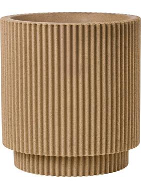 Кашпо Capi nature groove nl vase cylinder beige Кашпо Capi nature groove nl vase cylinder beige