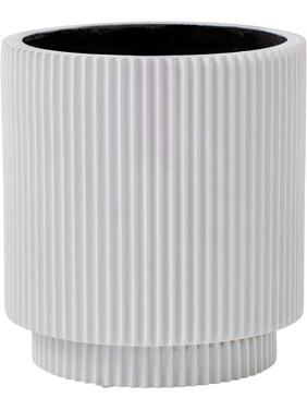 Кашпо Capi nature groove special vase cylinder white Кашпо Capi nature groove special vase cylinder white