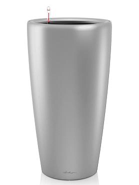 Кашпо Lechuza Rondo (серебристый металлик)