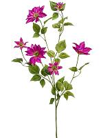 Клематисы розовые искусственный W27 H110 см Клематисы розовые искусственный W27 H110 см