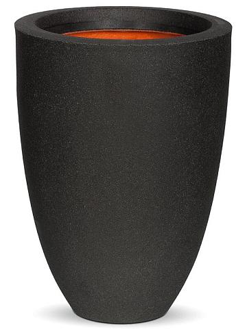 Кашпо Capi urban smooth nl vase elegant low black Кашпо Capi urban smooth nl vase elegant low black
