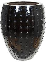 Кашпо Laos emperor black D64 H80 см