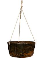 Кашпо подвесное Palermo hanger marble brown D27 H12 см Кашпо подвесное Palermo hanger marble brown D27 H12 см