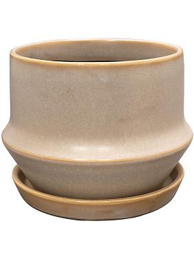 Кашпо с поддоном Jent pot with saucer cotton Кашпо с поддоном Jent pot with saucer cotton