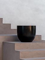 Кашпо Argento new egg pot black D65 H54 см