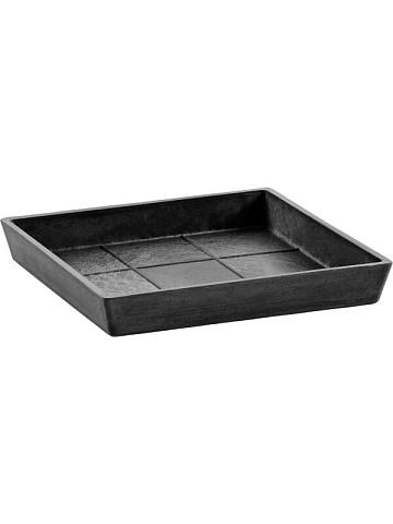 Поддон Ecopots square 20 dark grey Поддон Ecopots square 20 dark grey