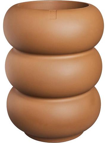 Кашпо Premium amber roll high karamel