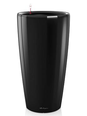 Кашпо Lechuza Rondo (черный лакированный)