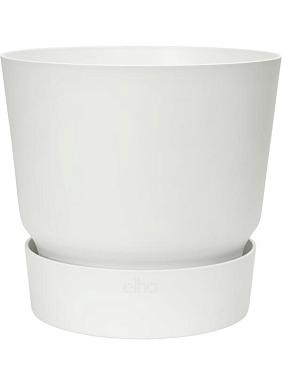 Кашпо с поддоном Greenville round white Кашпо с поддоном Greenville round white
