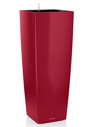 Кашпо Lechuza Cubico Alto (красный лакированный)