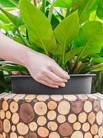 Кашпо Baq facets ageless partner (с техническим горшком) D41 H90 см