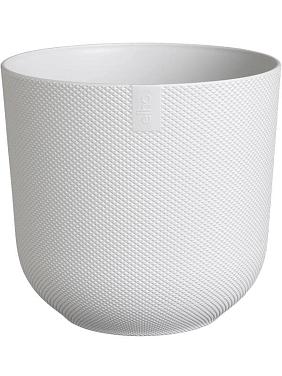 Кашпо Jazz round silky white