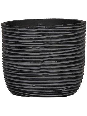 Кашпо Capi nature rib planter ball black Кашпо Capi nature rib planter ball black