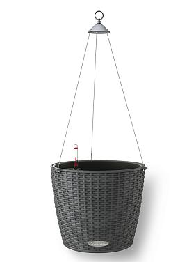 Кашпо подвесное Lechuza Nido Cottage 28 гранит