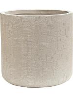 Кашпо Baq raindrop cylinder beige D34 H32 см