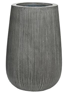 Кашпо Ridged vertically patt high s dark grey Кашпо Ridged vertically patt high s dark grey