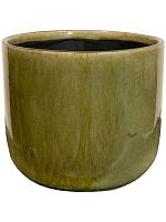 Кашпо Nine pot olive green D14 H12 см