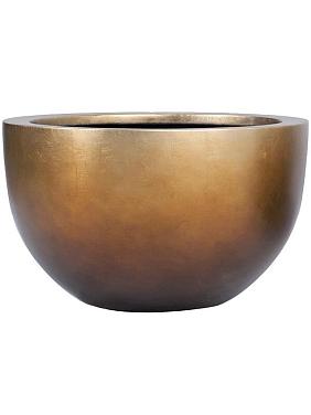 Кашпо Baq metallic silver leaf bowl matt honey Кашпо Baq metallic silver leaf bowl matt honey