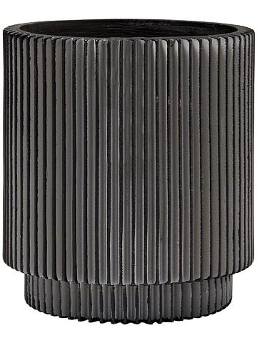 Кашпо Capi nature groove vase cylinder black Кашпо Capi nature groove vase cylinder black
