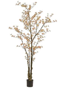 Настурция дерево с персиково-зелеными цветами искусственная