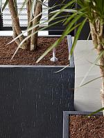 Кашпо Baq raindrop cube anthracite L50 W50 H45 см