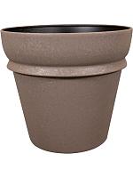 Кашпо Ilvy pot taupe D28 H25 см