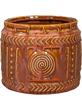 Кашпо Aztec pot coral
