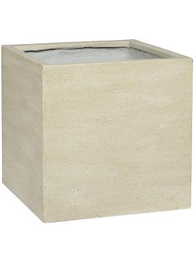 Кашпо Cement & stone block m vertical beige washed Кашпо Cement & stone block m vertical beige washed