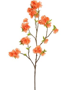 Персиковая ветвь с оранжевыми цветами искусственная Персиковая ветвь с оранжевыми цветами искусственная