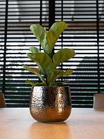 Кашпо Yvette pot gold D24 H21 см Кашпо Yvette pot gold D24 H21 см